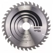 Диск пильный BOSCH 190Х30 36 OPTILINE