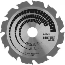 Пильный диск 190Х30 12 CONSTRUCТ