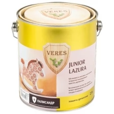 Декоративная пропитка для дерева Veres Junior Lazura №16, матовая, 0,25 л, лавандовая