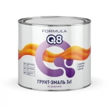 Грунт-эмаль по ржавчине Formula Q8 3 в 1, матовая, 1,9 кг, коричневая