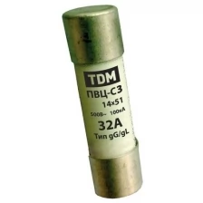 TDM Плавкая вставка ПВЦ-С2 10х38 8А TDM SQ0729-0006