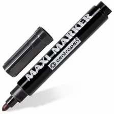 Маркер перманентный универсальный черный CENTROPEN "Maxi Marker", 2-4 мм, 8936, 5 8936 0112