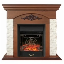 Электрокамин Real Flame Neapolis NT-315 с очагом Majestic Lux Black