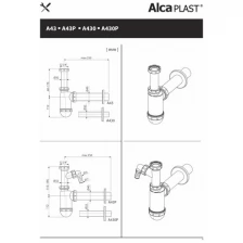 Сифон AlcaPlast A430P