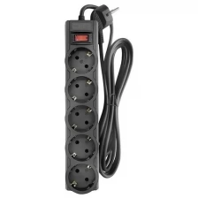 Сетевой фильтр CBR 5 Sockets 1.8m CSF 2505-1.8 Black CB