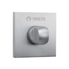 PIRUETTE KINETIC Завёртка дверная сантехническая WC L12 MATTE CHROME 34201105