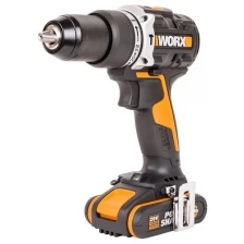 Дрель-шуруповерт ударная аккумуляторная WORX WX352, 60 Нм, 20В, бесщеточная, без АКБ и ЗУ