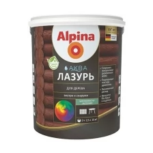 Защитная лазурь для дерева Alpina Аква, 10 л, орех