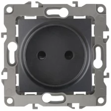 Розетка Эра 12 2P 16A-250В IP20 Anthracite 12-2105-05 / Б0018258