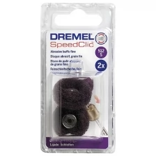 Круг абразивный полировальный 25 мм 2 шт 512S Dremel