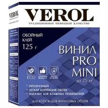 Клей обойный виниловый VEROL MINI усиленный, 125г