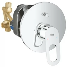 Смеситель для ванны GROHE BauLoop (со встраиваемым механизмом, круглая панель) 29081000