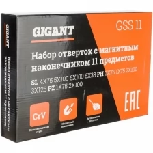 Набор отверток с магнитным наконечником Gigant 11 предметов GSS 11